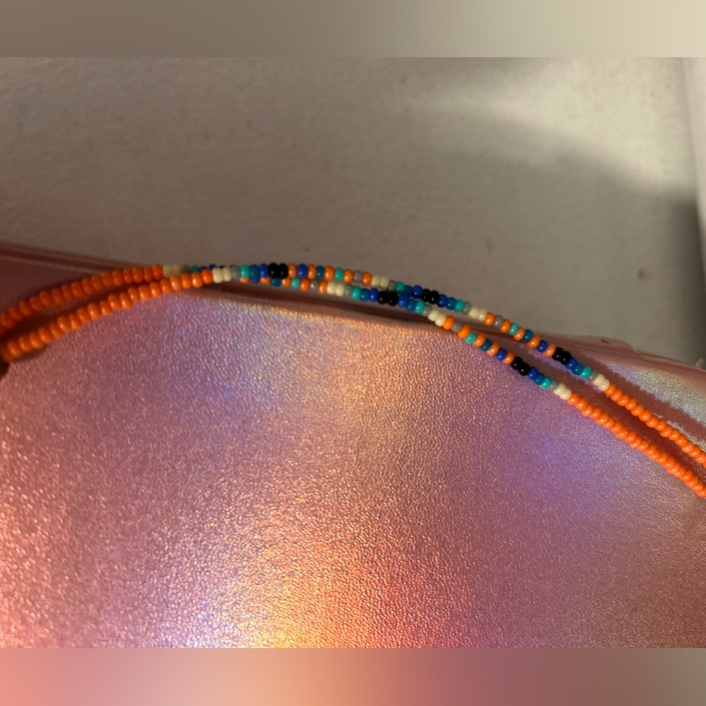 Colorful Beaded Drop Necklace 🌈 - Picture 4 of 5